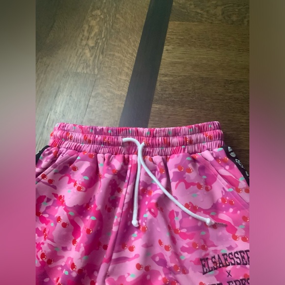 HAYLEY ELSAESSER X GET FRESH COMPANY Pink Cherry Track pants Women’s Size Medium - Picture 7 of 14